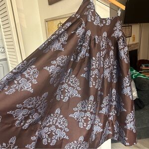Anthropologie Brown/Blue Long Skirt Womens Size 4 *Brand New With Tags*